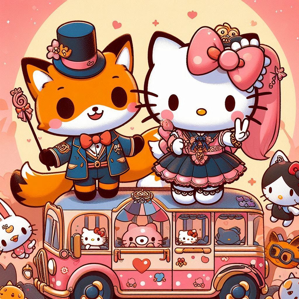 kuromi:fox5ydxdt58= hello kitty